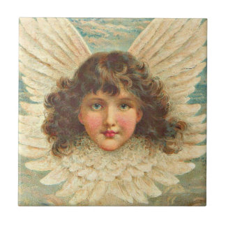 Victorian angel print tile