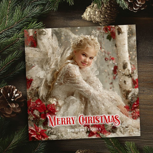 Victorian angelic angel printable festive greeting holiday card (Victorian angelic angel printable festive greeting)