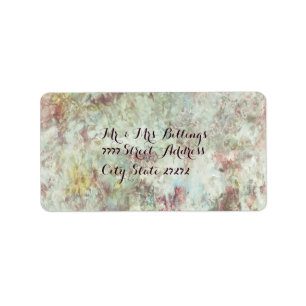 Victorian Antique Floral design Label