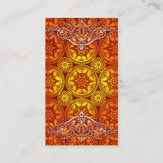 Victorian Arabesque, GLORIOSA Business Card (Front)