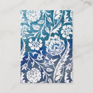 Victorian Arabesque, LADY CIARA - Blue & White Business Card