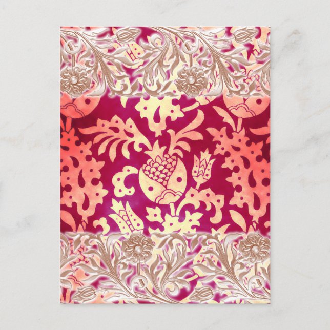 Victorian Arabesque, POMEGRANATE NOUVEAU Postcard (Front)