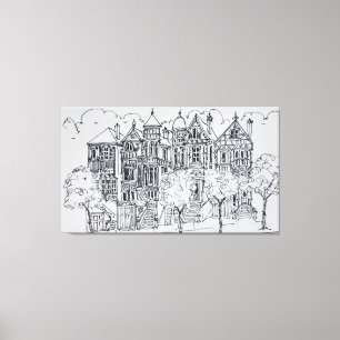 Victorian Architecture San Francisco Canvas Print