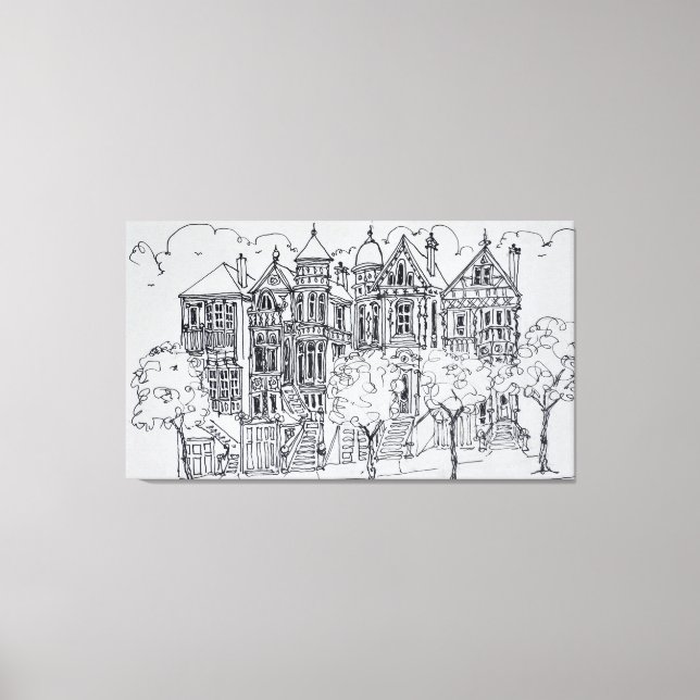 Victorian Architecture | San Francisco Canvas Print (Front)