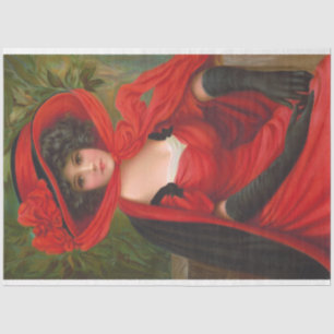 Victorian Art Print Decoupage Decoupaging  Tissue Paper