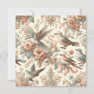 Victorian Aviary: A Pastel Garden Invitation