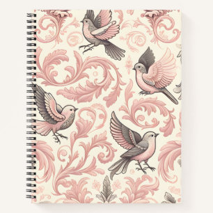 Victorian Aviary: A Pink Pastel Garden Notebook