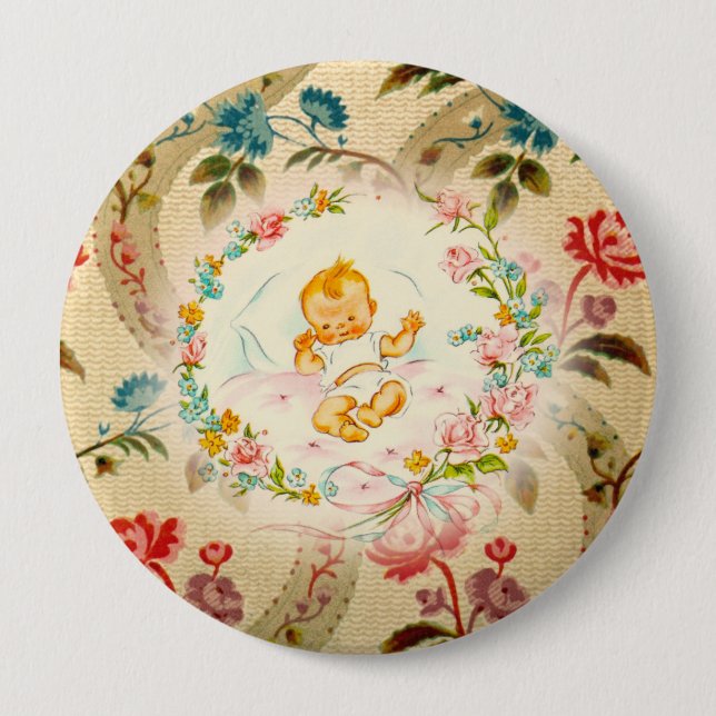 Victorian Baby 10 Cm Round Badge (Front)