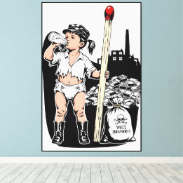 Victorian Baby Girl Print - Funny Matchstick Theme