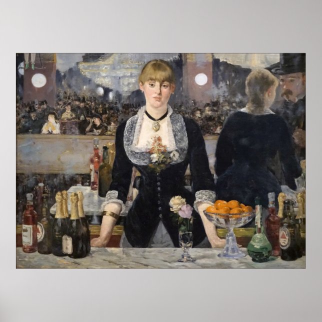 Victorian Bar Girl at Folies Bergere in France Poster (Front)