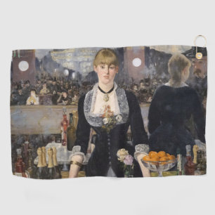Victorian Barmaid Girl at Folies Bergere, France Golf Towel