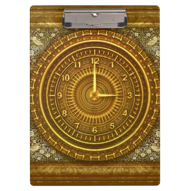 Victorian baroque clock clipboard (Front)