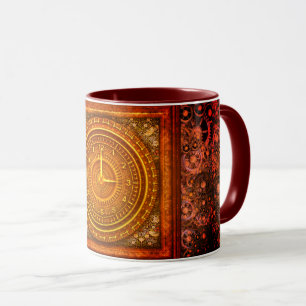 Victorian baroque clock mug