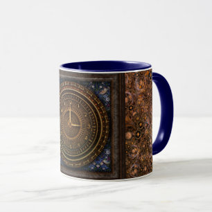 Victorian baroque clock mug