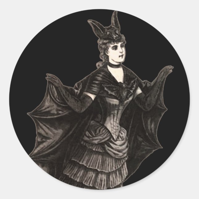 Victorian Bat - Sticker #2 (Customise) (Front)
