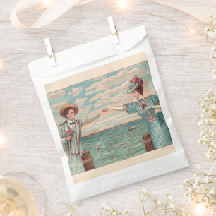 Victorian Beach Love Dressy Ocean Wedding Couple Favour Bags