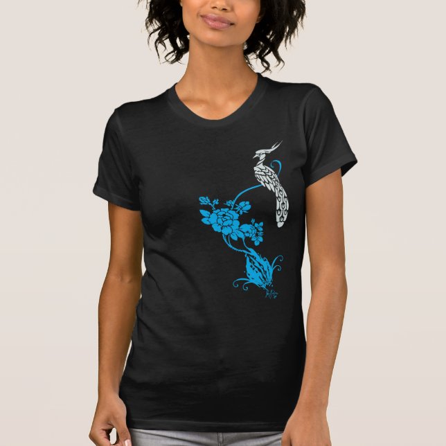 Victorian Beauty "Bird of desire" by JPF T-Shirt (Front)