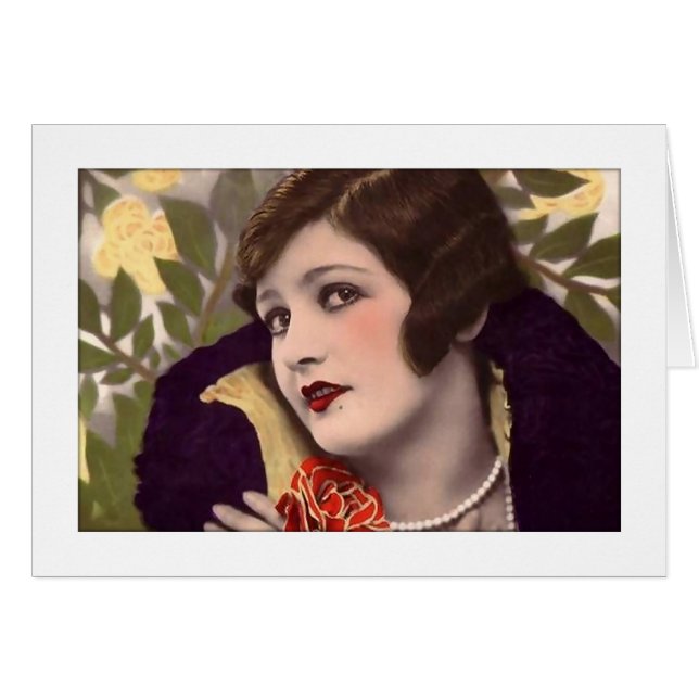 Victorian beauty in purple coat (Front Horizontal)