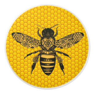 Victorian Bee Ceramic Knob