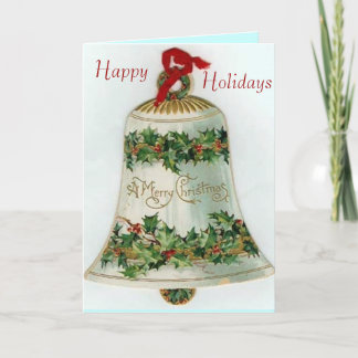 Victorian Bell Christmas Card