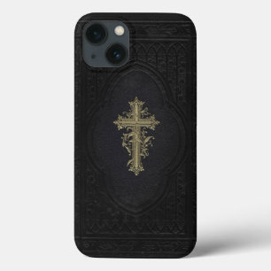Victorian Bible with Elegant Cross iPhone 13 Case