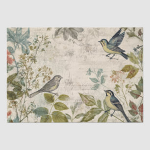 Victorian Birds Vintage Ephemera Decoupage Junk Tissue Paper