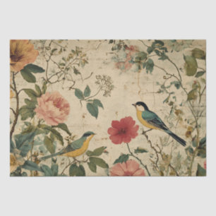Victorian Birds Vintage Ephemera Decoupage Junk Tissue Paper