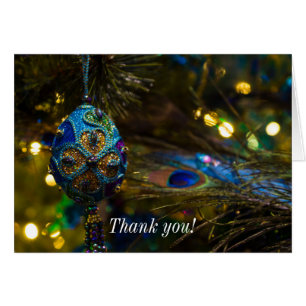 Victorian Blue Thank You Card