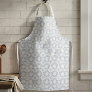 Victorian Blue Toile Repeating Pattern Apron