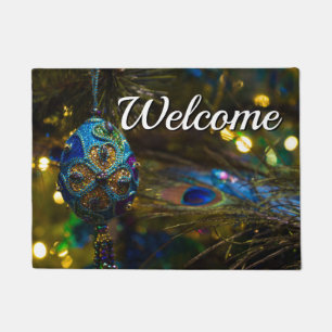 Victorian Blue Welcome Doormat
