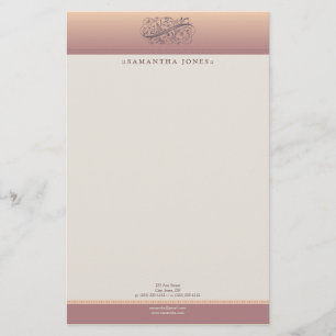 Victorian Blush Customised Stationery