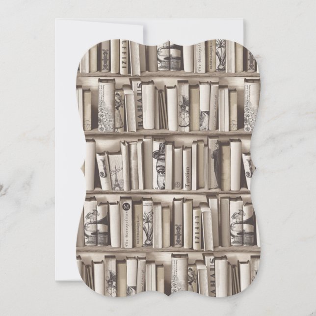 victorian books thank you card (Front)