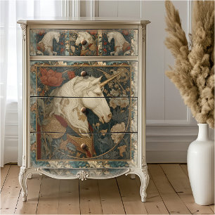 Victorian Botanical William Morris Style Unicorn Tissue Paper