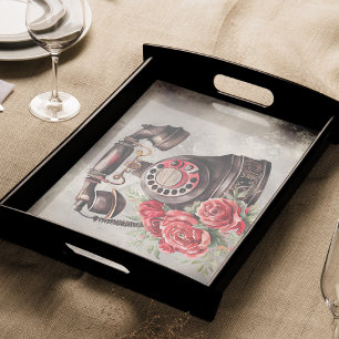 Victorian Boudoir Antique Gold Rose Telephone Tissue Paper