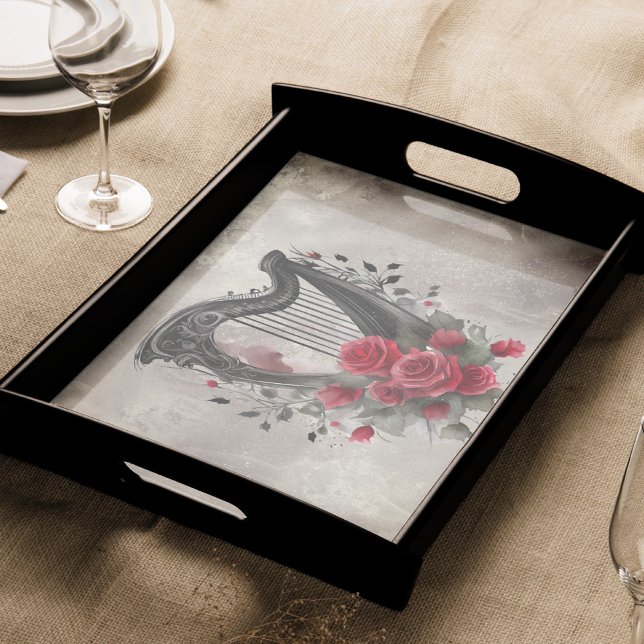 Victorian Boudoir | Antique Music Celtic Lap Harp Tissue Paper (Creator Uploaded)