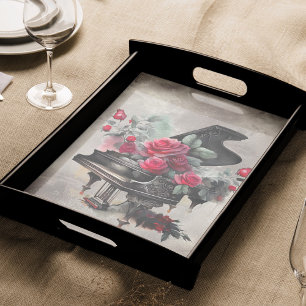 Victorian Boudoir   Antique Music Rose Grand Piano Tissue Paper