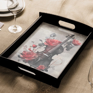 Victorian Boudoir   Antique Music Violin and Roses Tissue Paper