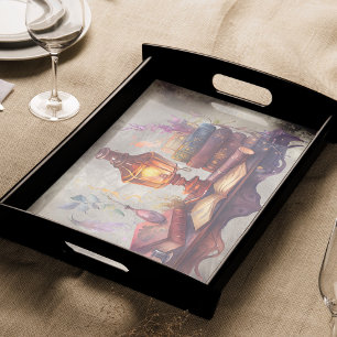 Victorian Boudoir   Antique Writing Desk With Lamp Tissue Paper