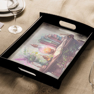 Victorian Boudoir   Old Witch Desk and Spellbooks Tissue Paper