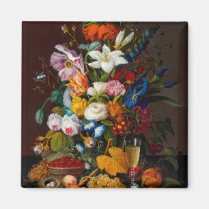 Victorian Bouquet, 1850-1855 by Severin Roesen  Magnet