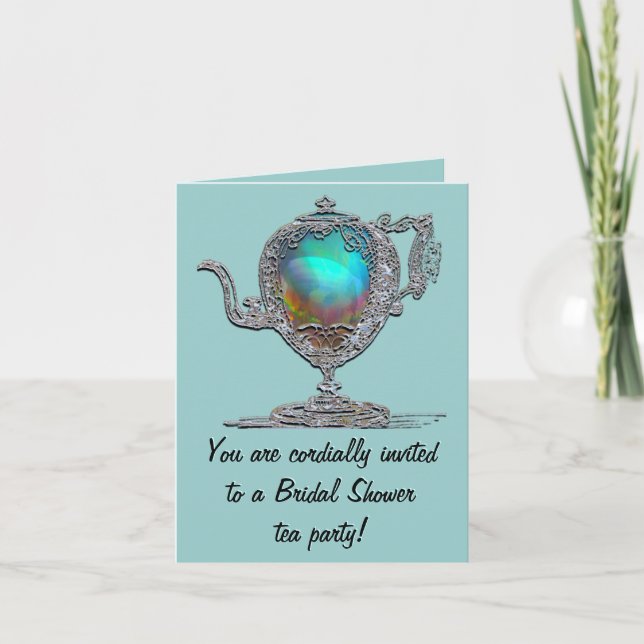 Victorian Bridal Shower Tea Party Invite (Front)