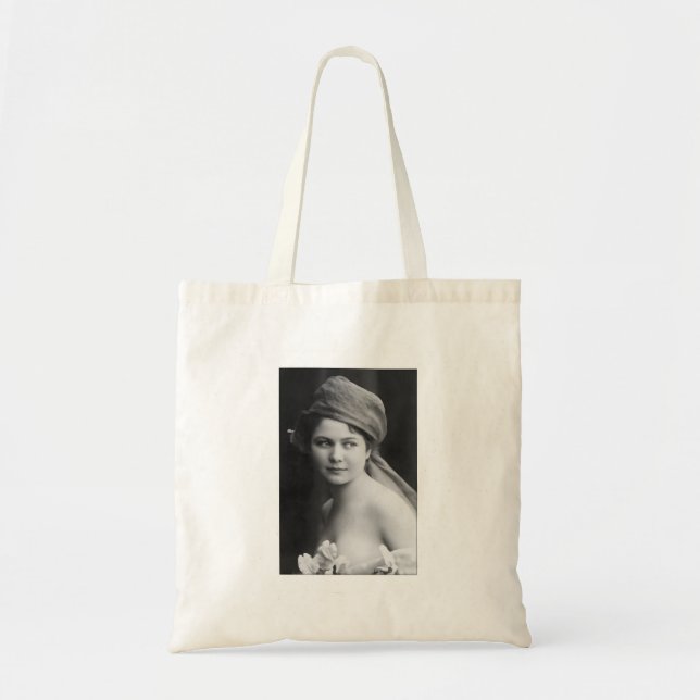 Victorian Bride in black and white Tote Bag (Front)