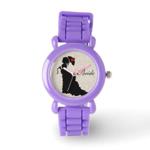 Victorian Bride - Red Glitter Watch