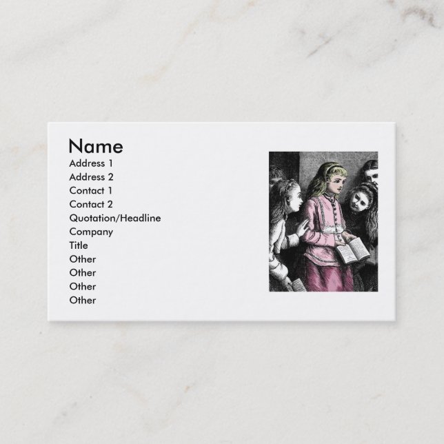 Victorian Business Card (Front)