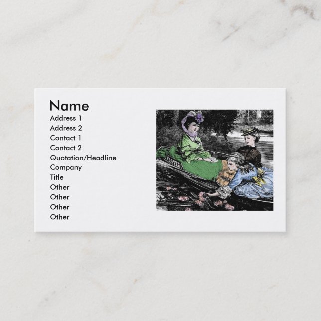 Victorian Business Card (Front)