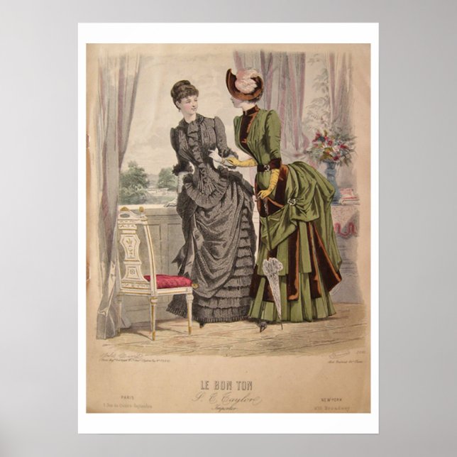 Victorian Bustle Dress Poster (Front)
