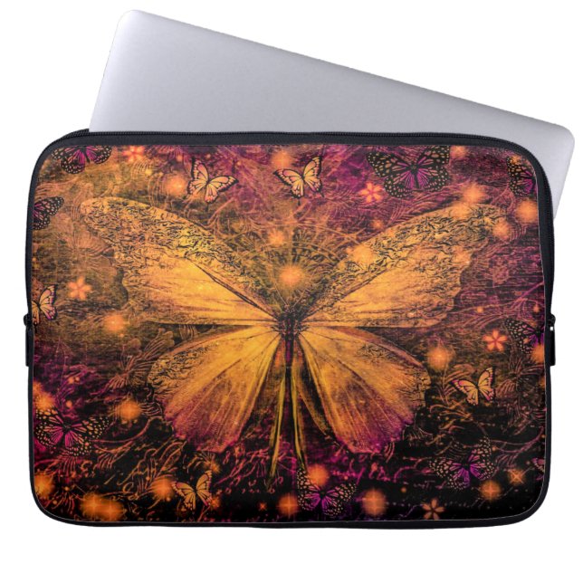 Victorian Butterfly Laptop Sleeve (Front)