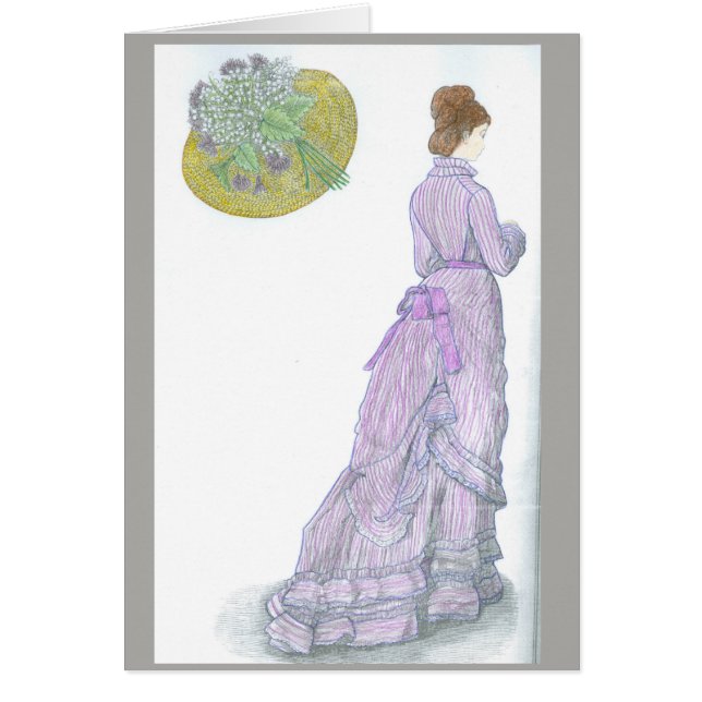 Victorian card —love, poem (Front)