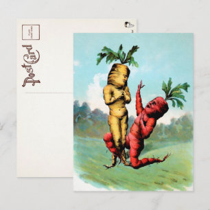 Victorian Carrot Proposal Postcard