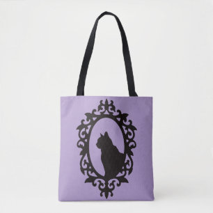 Victorian Cat Gothic Tote Bag